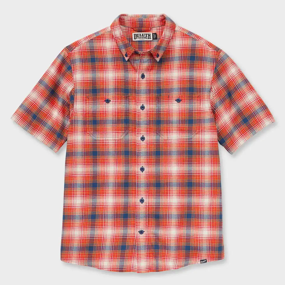 Men's Seawool Lightweight Flannel Short Sleeve Shirt