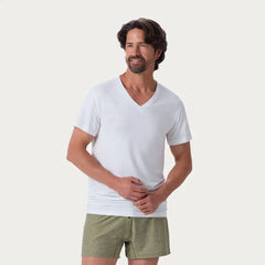 Men's Free Range Organic Cotton V-Neck Undershirt